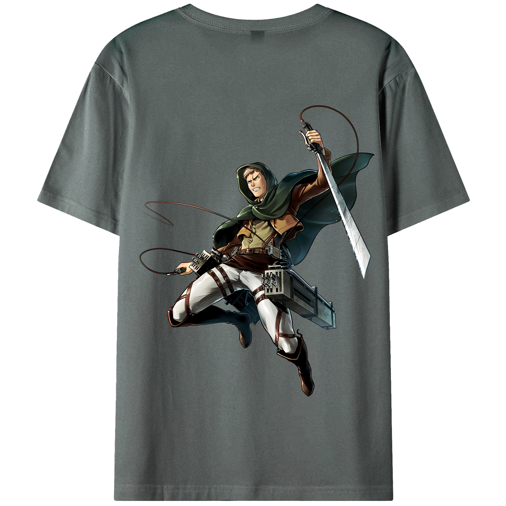（画像用） 進撃の巨人 Attack on Titan 綿100％半袖Tシャツ（背面プリント）